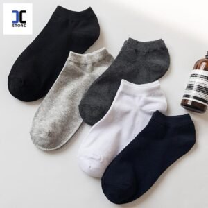 (W-006) ถุงเท้าข้อสั้น - ข้อกลาง ถุงเท้าญี่ปุ่นสีพื้น เนื้อผ้านุ่มสบาย ระบายอากาศ ไม่อับชื้น Man ผู้ชาย คู่